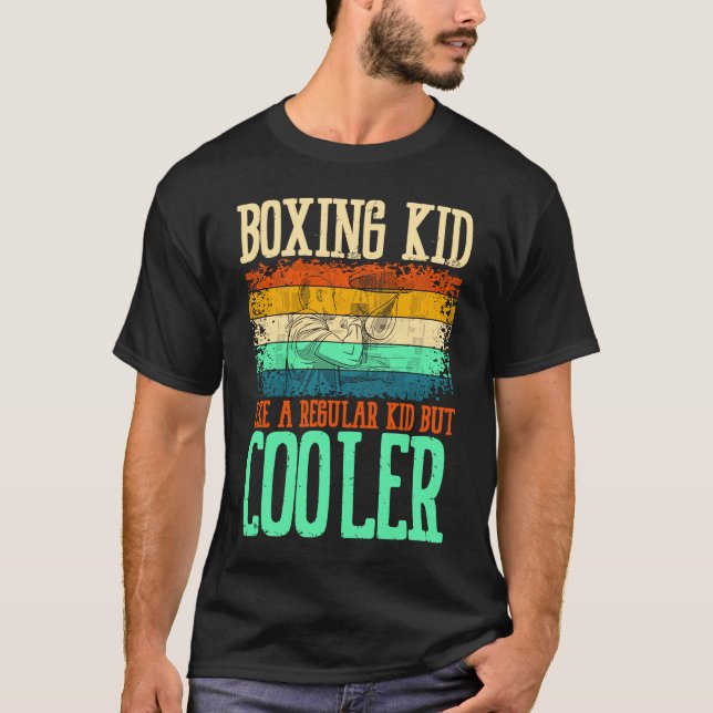 Camiseta Boxear A Un Niño Como Un Rumbo De Lucha De Guantes (Anverso)