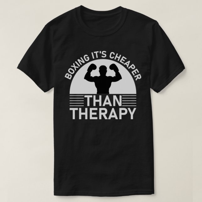 Camiseta Boxear es más barato que el boxeador inmorado 9 (Diseño del anverso)