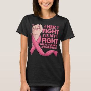 Camiseta Boxear su lucha es mi lucha contra el cáncer de ma