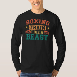 Camiseta Boxear tren de boxeo vintage como una bestia