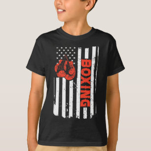 Camiseta Boxeo bandera de EE. UU. Luchador de MMA Kickboxin
