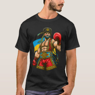 Camiseta Boxeo Boxeador Ucraniano Bandera de Ucrania 