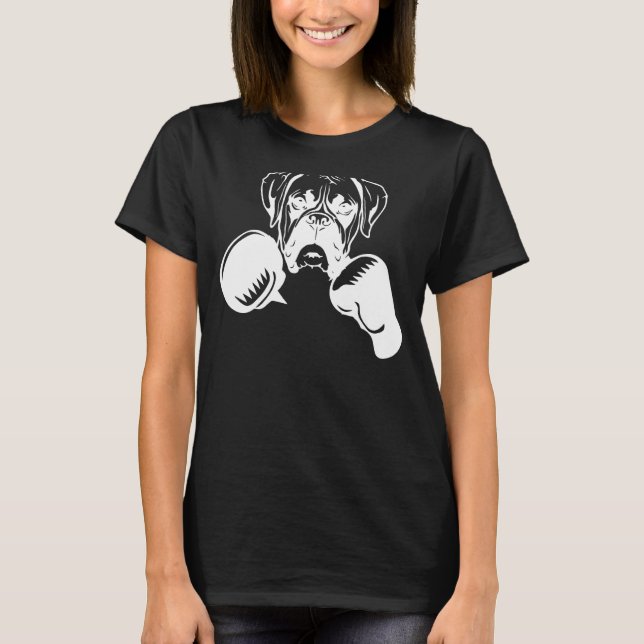 Camiseta boxeo Boxer perro Boxer mamá perro Boxer papá (Anverso)