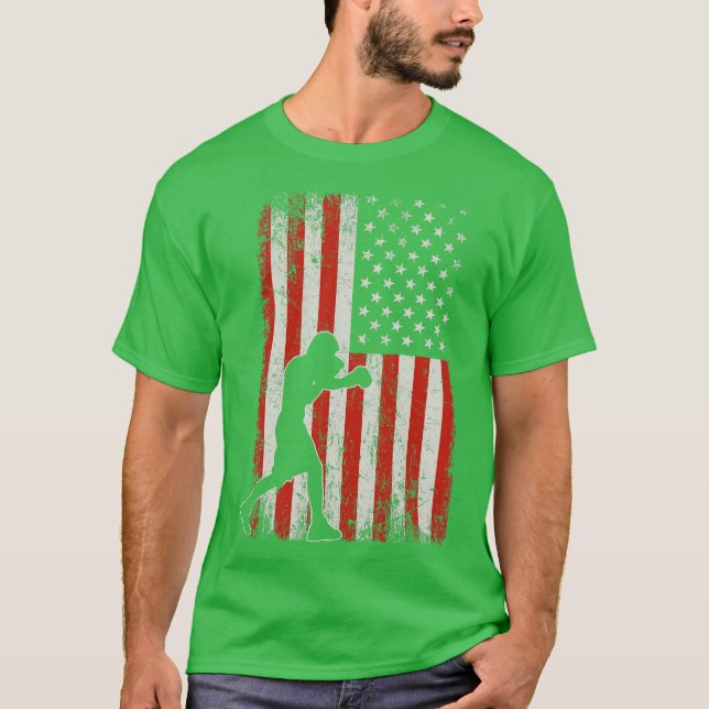 Camiseta Boxeo con bandera de EE. UU. (Anverso)