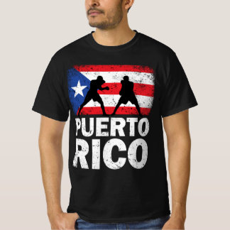 Camiseta Boxeo con bandera de Puerto Rico