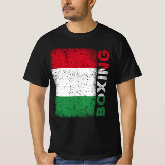 Camiseta Boxeo con bandera italiana vintage