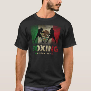 Camiseta Boxeo Con Estilo Vintage Mexicano Para Hombres Y M