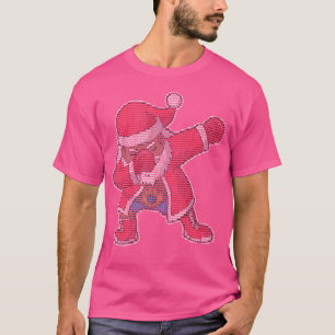 Camiseta Boxeo contra el boxeador afroamericano Santa Claus