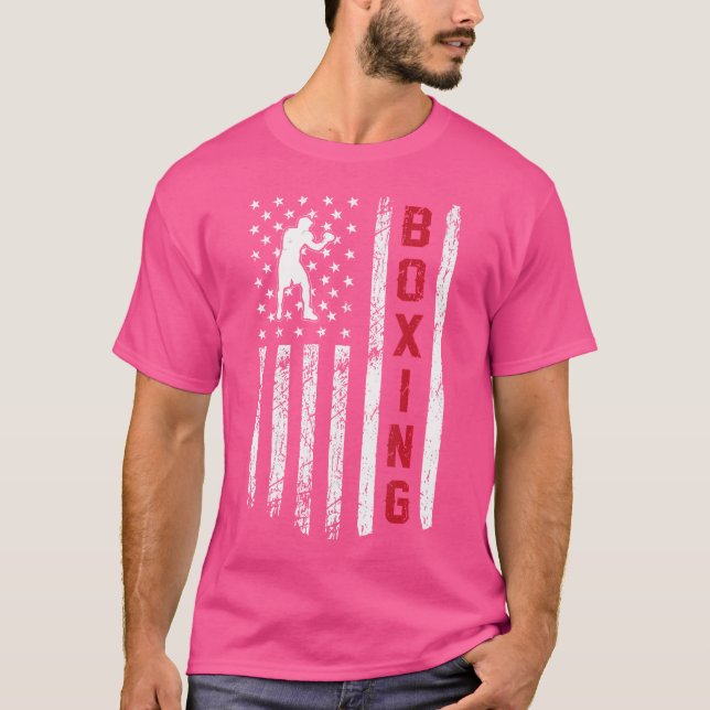 Camiseta Boxeo De Bandera Estadounidense (Anverso)