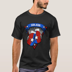 Camiseta Boxeo de bandera puertorriqueña en San Juan Puerto