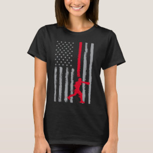 Camiseta boxeo de café - Bandera estadounidense vintage par