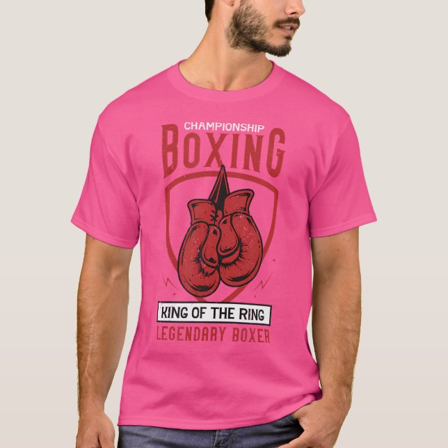 Camiseta Boxeo De Campeonato Rey De La Caja Legendaria Del  (Anverso)