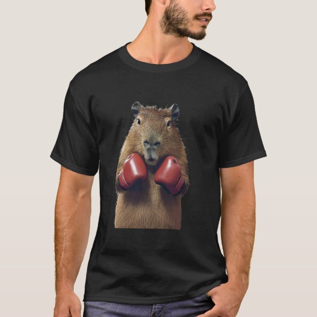 Camiseta Boxeo de Capybara (Anverso)