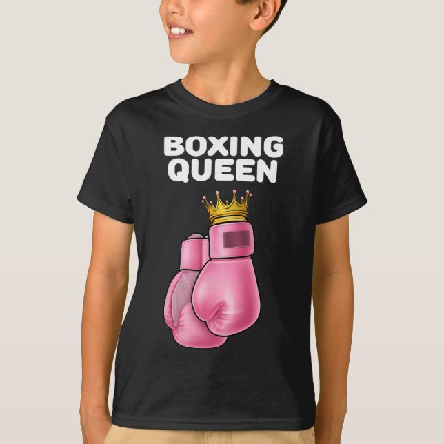 Camiseta Boxeo de Chicas de boxeo Reina de boxeo (Anverso)