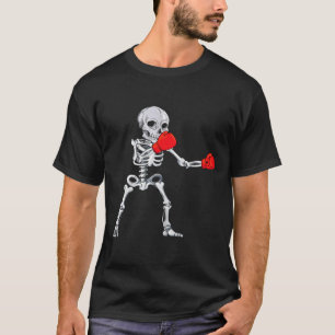 Camiseta Boxeo de Esqueleto Kickboxing Mma Halloween