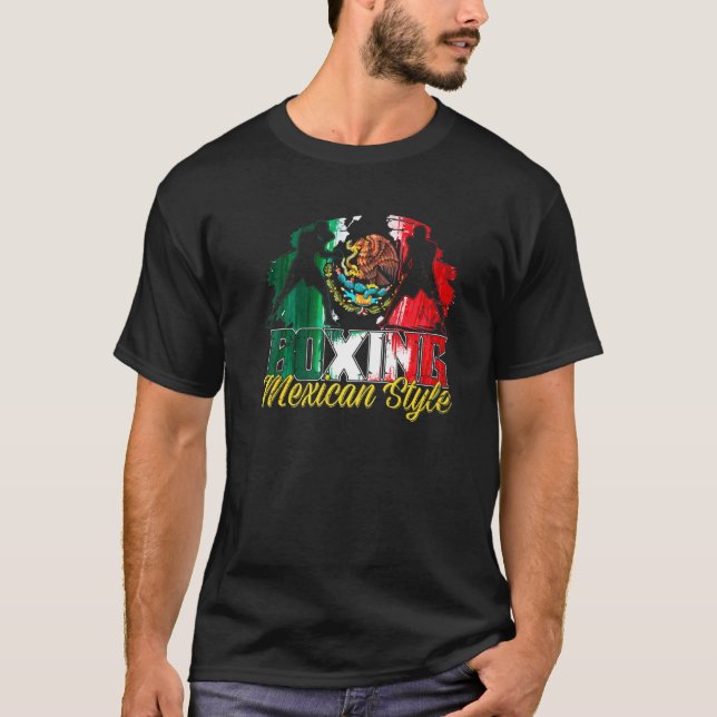 Camiseta Boxeo de estilo vintage mexicano (Anverso)