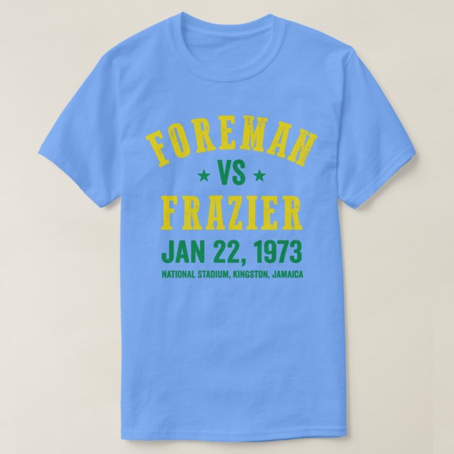 Camiseta Boxeo de Foreman vs Frazier (Diseño del anverso)