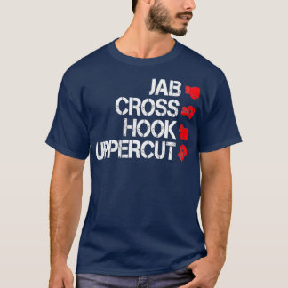 Camiseta Boxeo de Jab Cross Hook Uppercut Boxer Artes Marci