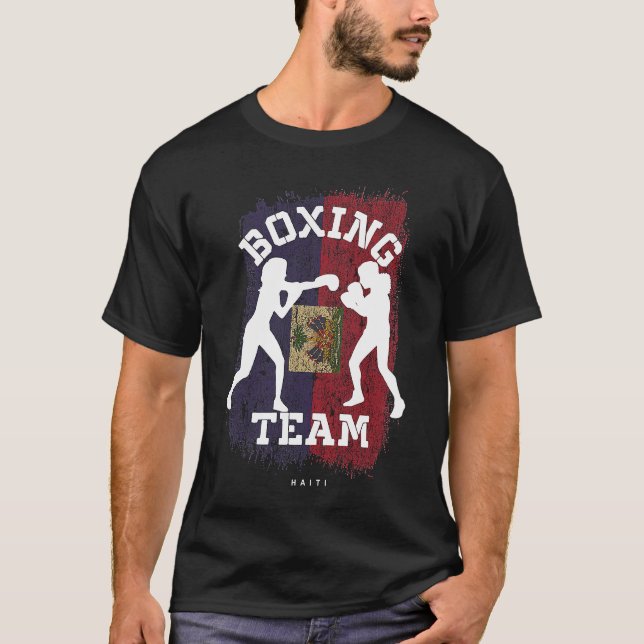 Camiseta Boxeo de mujeres en Haití Combate al boxeo (Anverso)