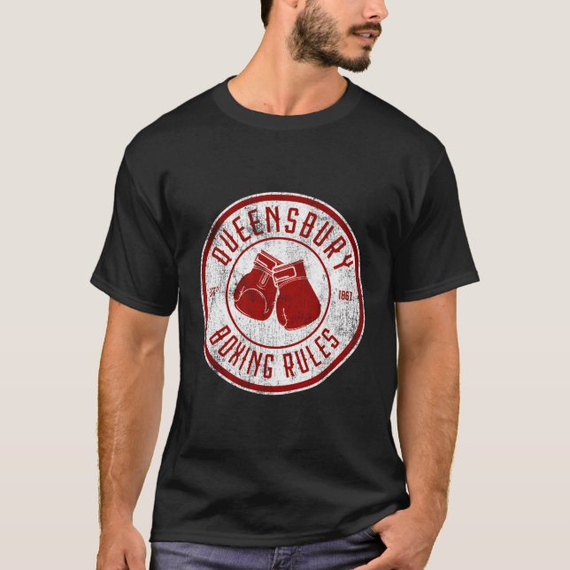 Camiseta Boxeo de reglas de boxeo de Queensbury con problem (Anverso)