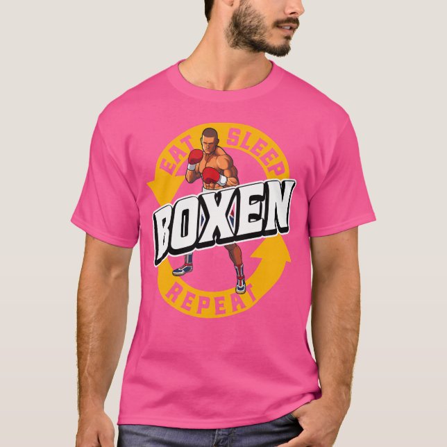 Camiseta Boxeo de repetición de boxeo de sueño de consumo (Anverso)