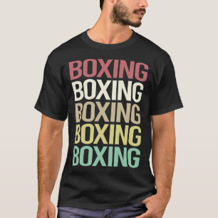 Camiseta Boxeo de Texto Colorido