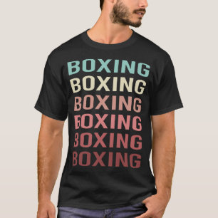 Camiseta Boxeo de Texto Colorido