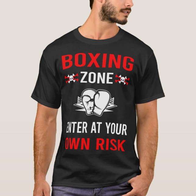 Camiseta Boxeo de zona de riesgo (Anverso)