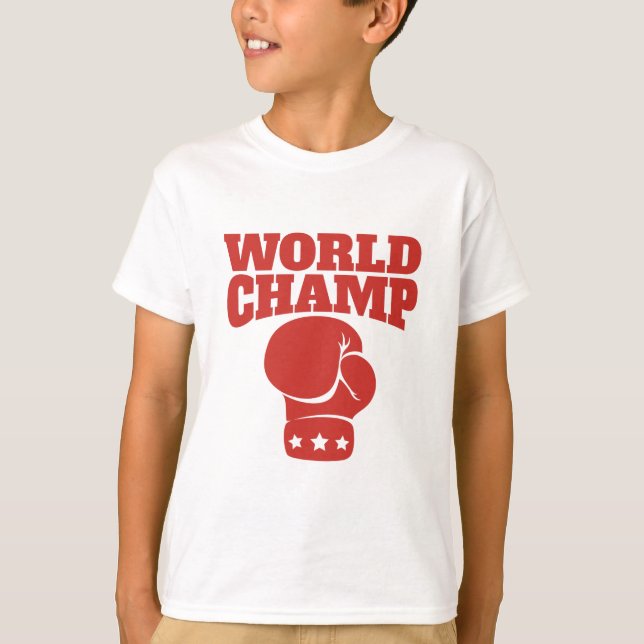 Camiseta Boxeo del campeón del mundo (Anverso)