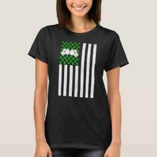 Camiseta Boxeo Deportivo De Bandera De Ee.Uu. En El Vintage