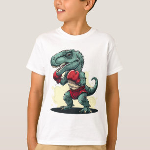 Camiseta Boxeo Dinosaurio Boxeador Dino Kickboxing T-rex Bo