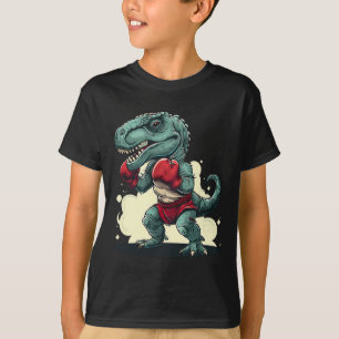 Camiseta Boxeo Dinosaurio Boxeador Dino Kickboxing T-rex Bo