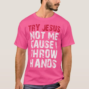 Camiseta Boxeo Divertido Intento De Boxear A Jesús No A Mí