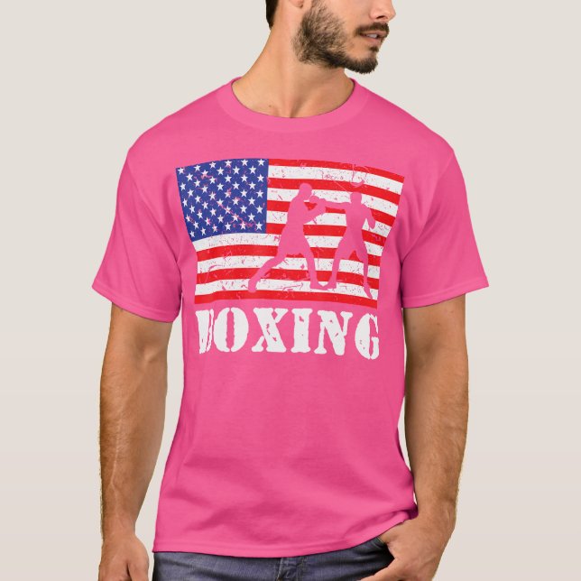 Camiseta Boxeo En Peligro Ee.Uu. (Anverso)