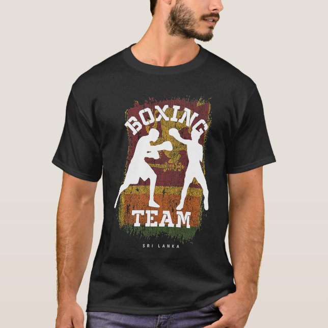 Camiseta Boxeo en Sri Lanka contra luchador deportivo (Anverso)