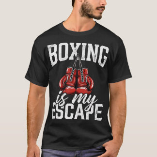 Camiseta Boxeo Es Mi Escape Vintage