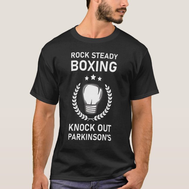 Camiseta Boxeo estable de rock de Parkinson (Anverso)