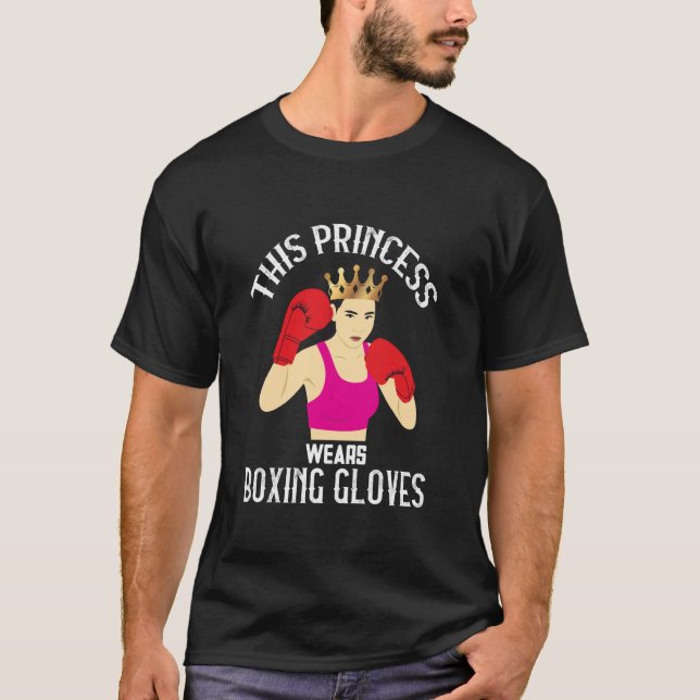 Camiseta Boxeo femenino boxeador combate Guantes de boxeo E (Anverso)