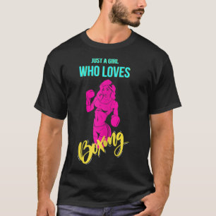 Camiseta Boxeo Femenino Chica Kickboxing Boxeadora