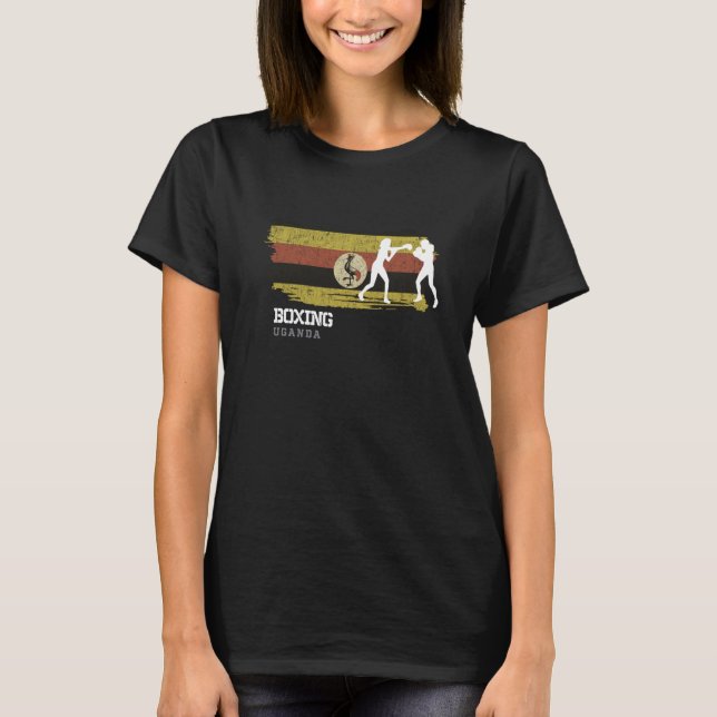 Camiseta Boxeo femenino combate boxeo en Uganda (Anverso)