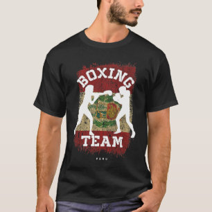 Camiseta Boxeo Femenino Perú Deportes de Combate Boxeadora 