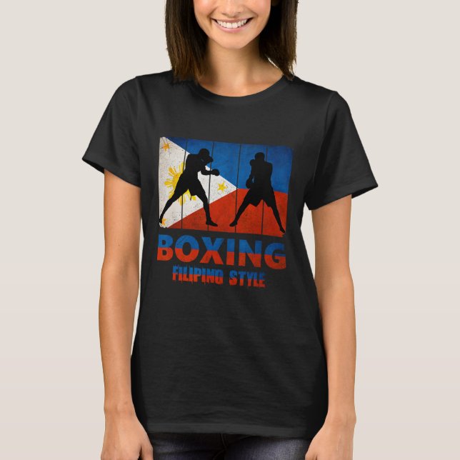 Camiseta Boxeo Filipino de Estilo Vintage (Anverso)