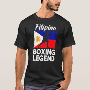 Camiseta Boxeo filipino Pinoy de boxeo con bandera filipina
