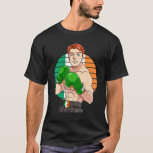 Camiseta Boxeo Irlandés Orgullo bandera de Irlanda Vintage 