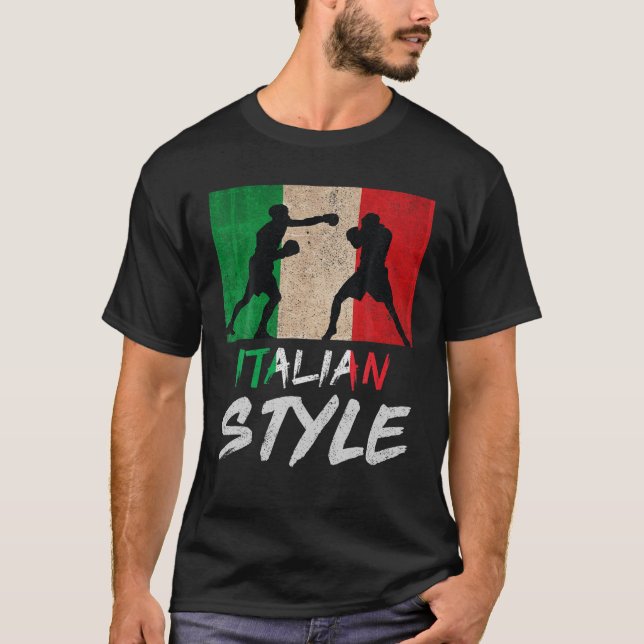 Camiseta Boxeo Italiano Boxeo Pride Boxeo Niños (Anverso)