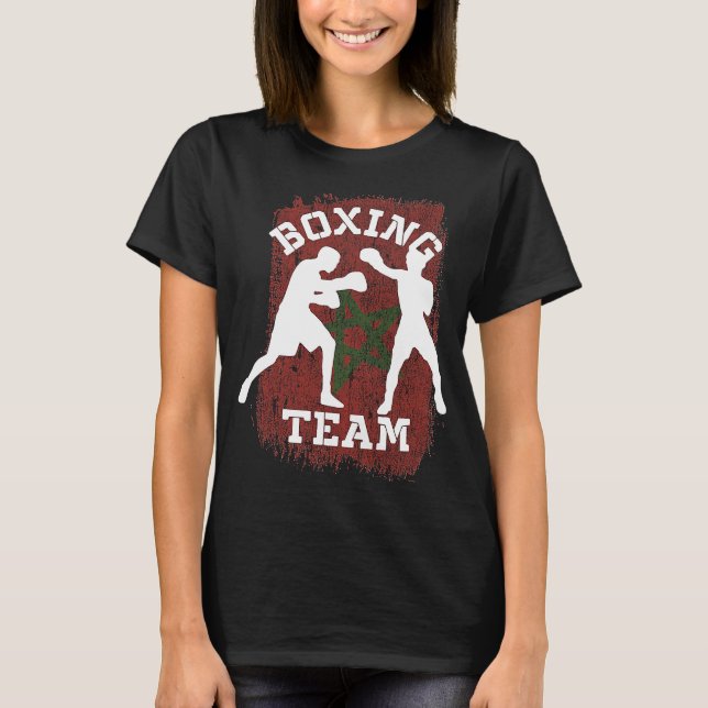 Camiseta Boxeo Marruecos Combate el boxeo (Anverso)