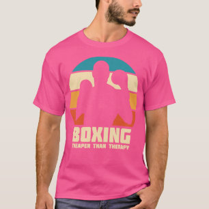 Camiseta Boxeo más barato que boxeador gracioso con terapia
