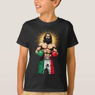 Camiseta Boxeo mexicano Jesucristo Cortometrajes de boxeo