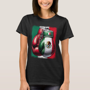 Camiseta Boxeo México Gracioso Estilo Vintage Mexicano Boxi