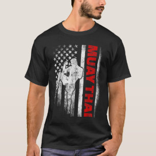 Camiseta Boxeo muay tailandés bandera estadounidense